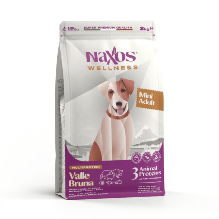 Naxos Wellness Valle Bruna con Manzo Bufalo e Agnello Mini Adult per Cani