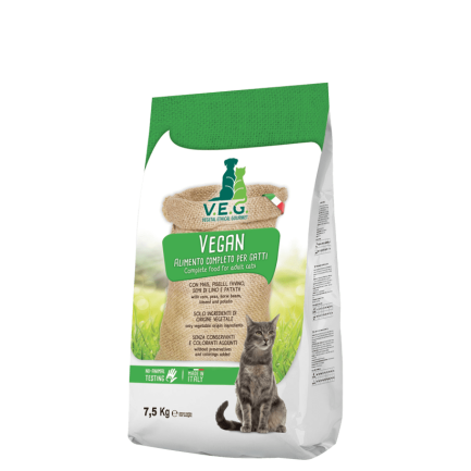 Veg Vegan Cat Crocchette Vegetali Complete per Gatti