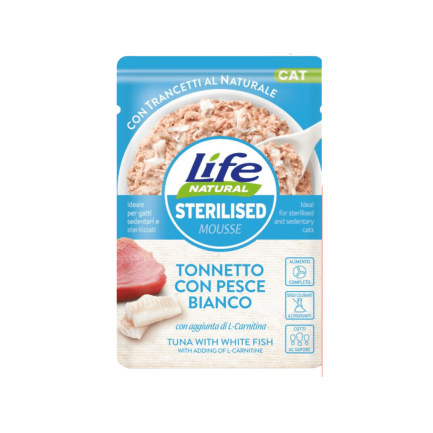 Life Cat Natural Sterilised Cibo Umido per Gatti