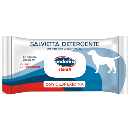 Inodorina Clorex Salviette Igienizzanti per Cani