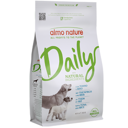 Almo Nature Daily con Tonno e Riso per Cani