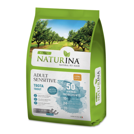 Naturina Elite Sensitive Low Grain Trota per Cani