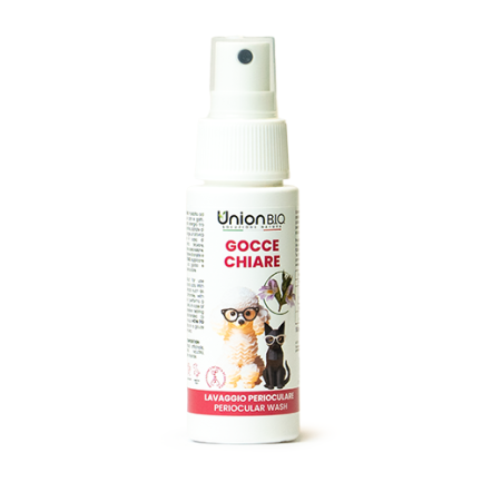 Union BIO Gocce Chiare Spray Detergente Occhi per Cani e Gatti