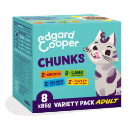 Edgard Cooper Chunks Bocconcini in Salsa Multipack per Gatti Adulti
