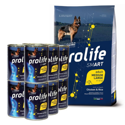 Prolife Smart Adult Pollo e Riso Cibo Umido per Cani