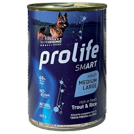 Prolife Smart Adult Trout and Rice Wet Food for Dogs