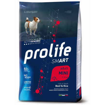 Prolife Smart Adult Mini mit Rindfleisch und Reis für Hunde