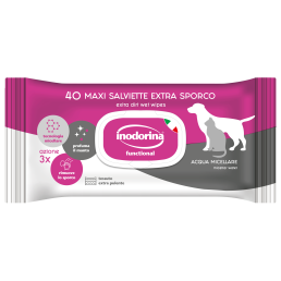 Inodorina Salviette Sensitive Extra Sporco per Cani e Gatti