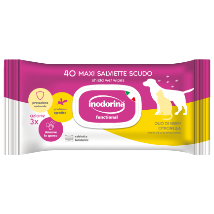 Inodorina Salviette Occhi e Orecchie per Cani e Gatti