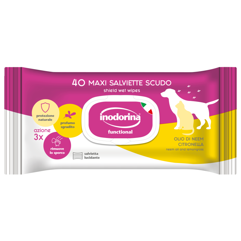 Inodorina - Inodorina Salviette Occhi E Orecchie Per Cani E Gatti img