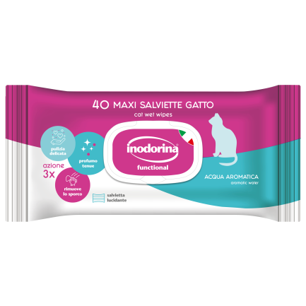 Inodorina Salviette per Gatti senza Profumo