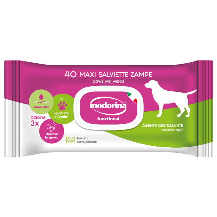 Inodorina Salviette Zampe per Cani