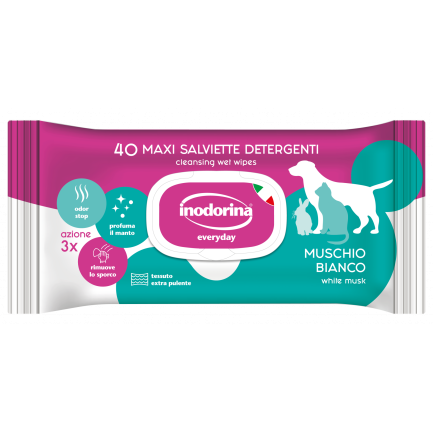 Inodorina Salviette Refresh Everyday per Cani e Gatti