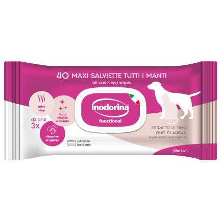 Inodorina Salviette Refresh Everyday per Cani e Gatti