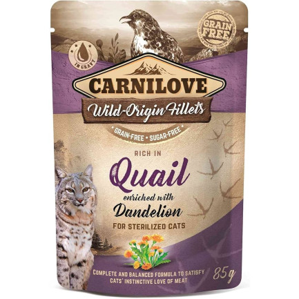 Carnilove Wild Origin Fillets nourriture humide pour chats