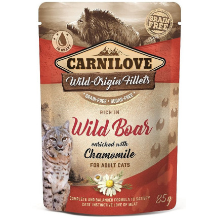Carnilove Wild Origin Fillets nourriture humide pour chats