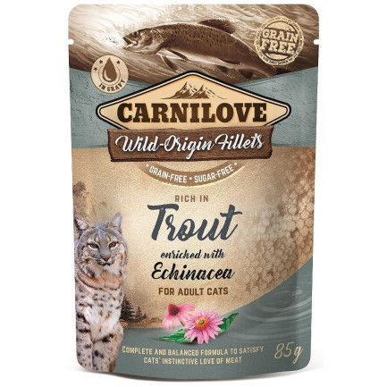Carnilove Wild Origin Fillets nourriture humide pour chats