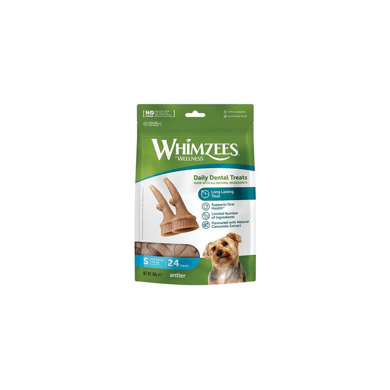 Whimzees - Whimzees Corno Di Cervo Snack Dentale Vegetale Per Cani img