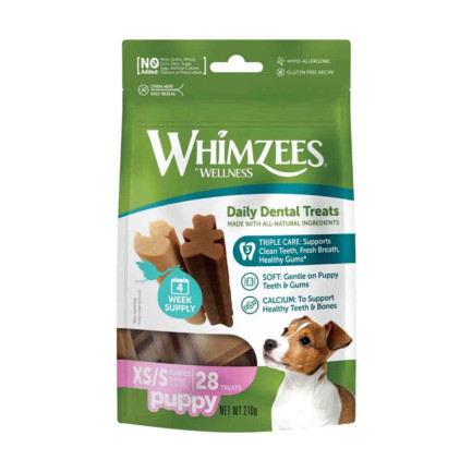 Whimzees Puppy Vegetal Snack Dental para Perros