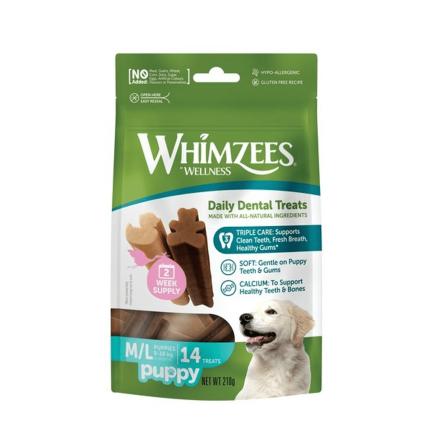 Whimzees Puppy Vegetal Snack Dental para Perros
