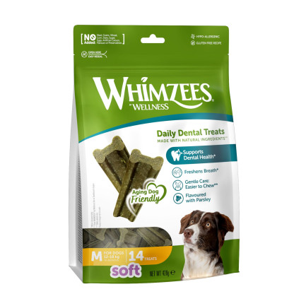 Whimzees Snack Dental Blando de Vegetales para Perros