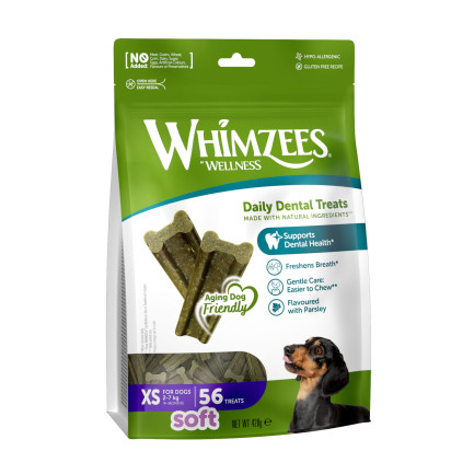Whimzees Snack Dental Blando de Vegetales para Perros