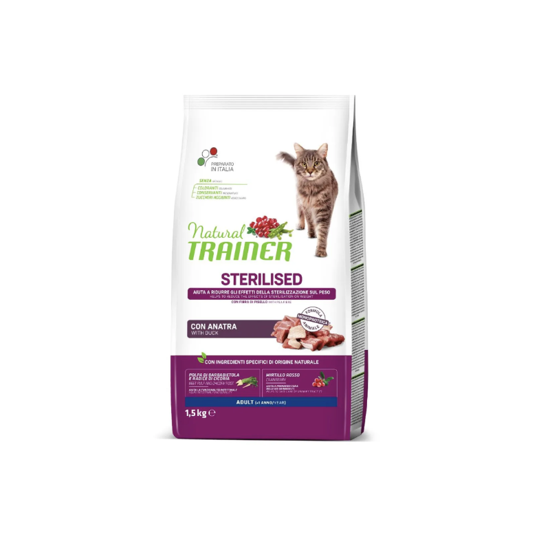 Natural Trainer - Sterilised Adult Con Tacchino Da 10 Kg | Moby Dick - Foto 4