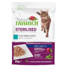 Natural Trainer Nourriture humide stérilisée pour chats