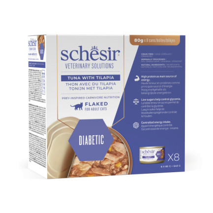 Schesir Veterinary Solution Diabetic Umido per Gatti
