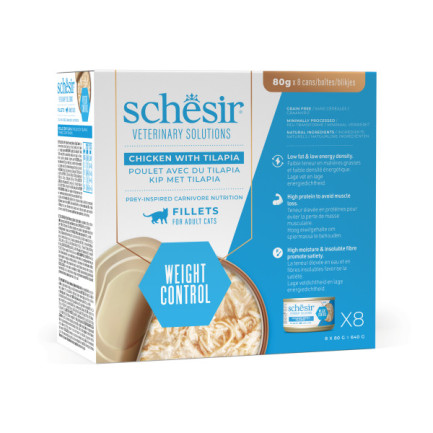 Schesir Veterinary Solution Weight Control Wet dla kotów