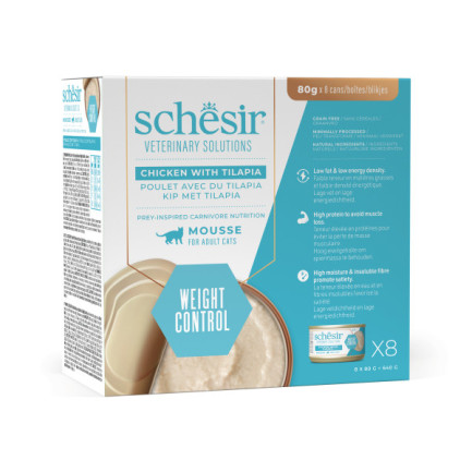 Schesir Veterinary Solution Weight Control Umido per Gatti