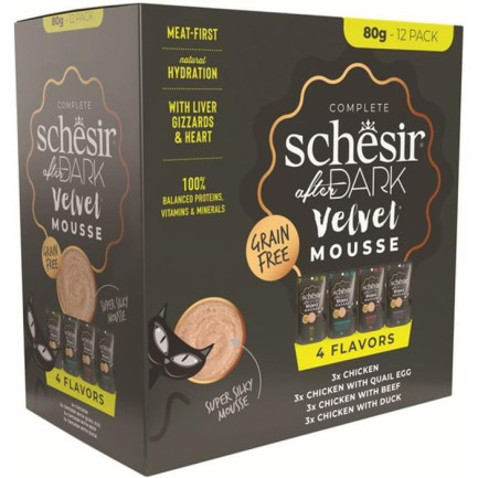 Schesir After Dark 4 Gusti Cibo Umido per Gatti