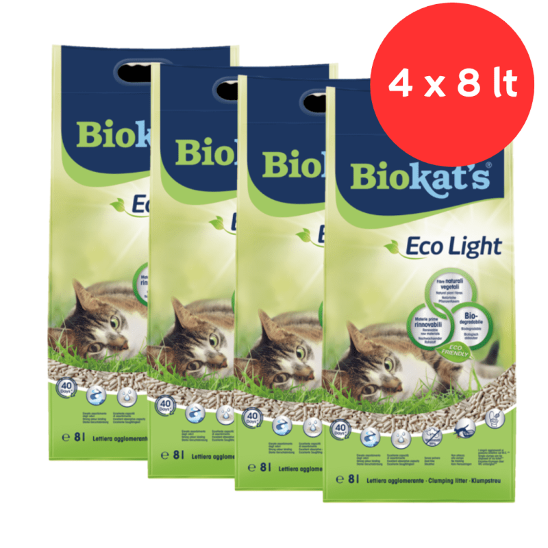 Eco Light pflanzliches Katzenstreu von Biokat | PacoPetShop