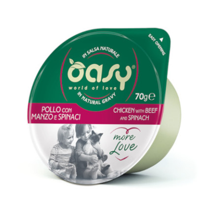Oasy More Love Green Cup Cibo Umido per Gatti