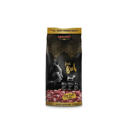 Leonardo Fresh Manzo e Pollo Cibo Secco per Gatti