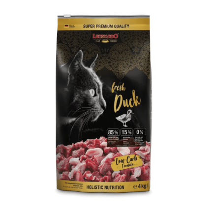 Leonardo Fresh Anatra e Pollo Cibo Secco per Gatti