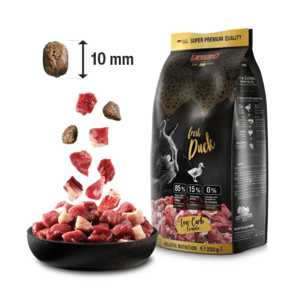 Leonardo Fresh Anatra e Pollo Cibo Secco per Gatti