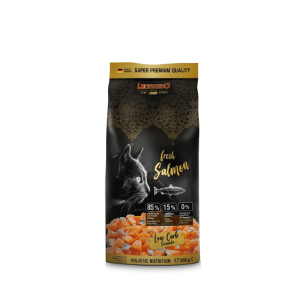 Leonardo Fresh Salmone e Pollo Cibo Secco per Gatti