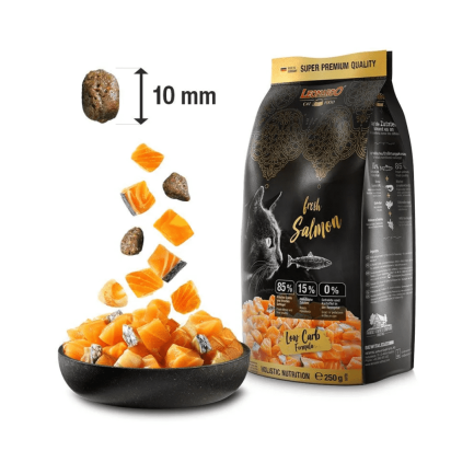 Leonardo Fresh Salmone e Pollo Cibo Secco per Gatti