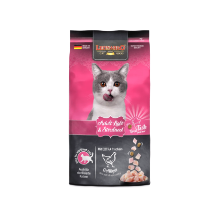 Leonardo Adult Light & Sterilized Dry Food for Cats