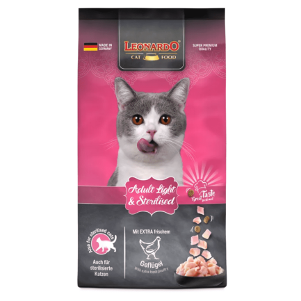 Leonardo Adult Light & Sterilized Cibo Secco per Gatti