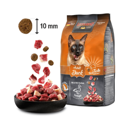Leonardo Adult Classic Anatra Cibo Secco per Gatti