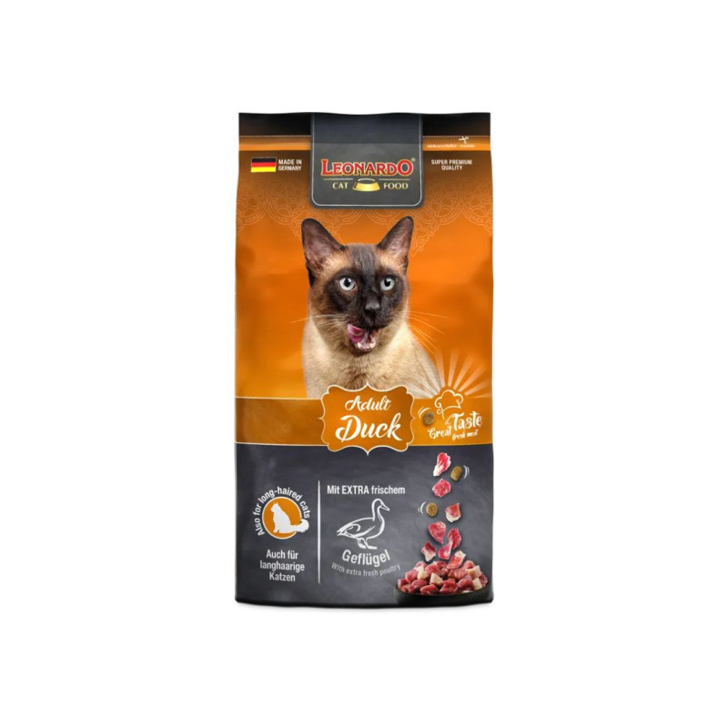 Leonardo - Leonardo Adult Classic Anatra Cibo Secco Per Gatti img