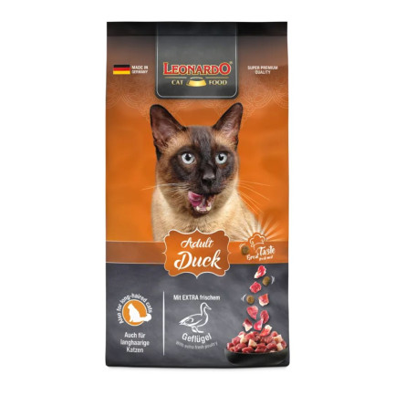 Leonardo Adult Classic Anatra Cibo Secco per Gatti