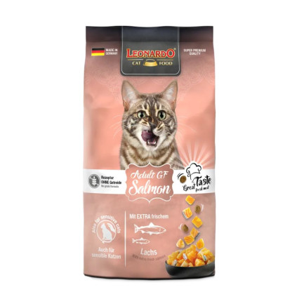 Leonardo Adult Grain Free al Salmone per Gatti