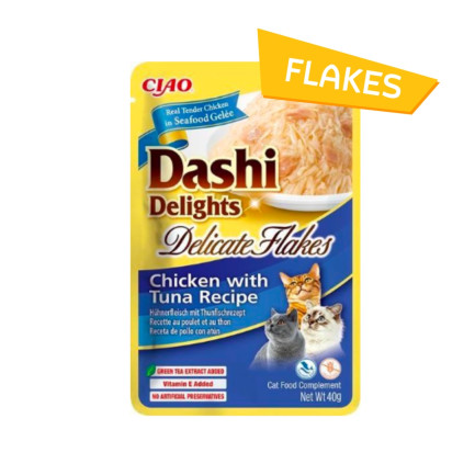 Dashi Delights Silky Broth e Delicate Flakes Cibo Umido per Gatti