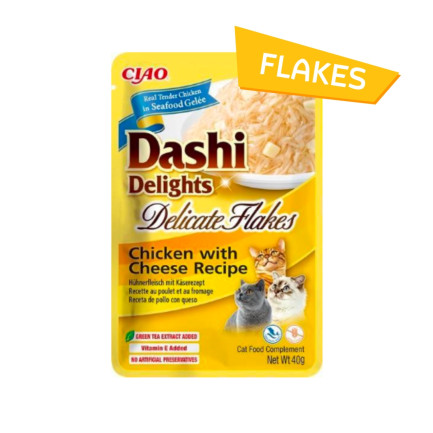 Dashi Delights Seidige Brühe und zarte Flocken Nassfutter für Katzen