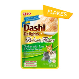 Dashi Delights Silky Broth e Delicate Flakes Cibo Umido per Gatti