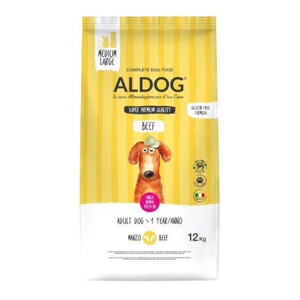 Aldog Super Premium Beef Adult Medium Large pour chiens
