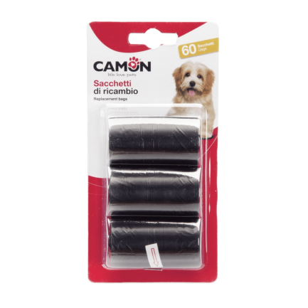 Camon Sacchetti Igienici Neri per Cani